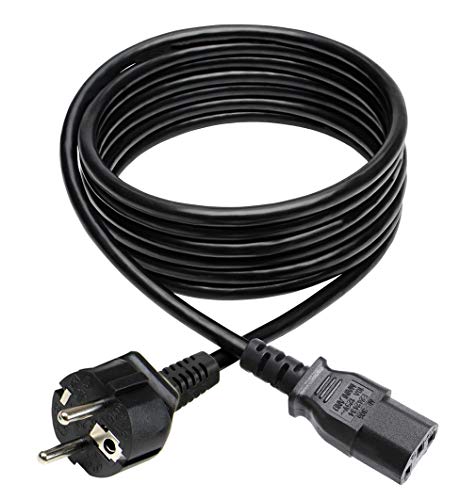 Amazon Basics – Cable de alimentación de repuesto para PlayStation 4 Pro, 2 metros, Negro (versión UE)