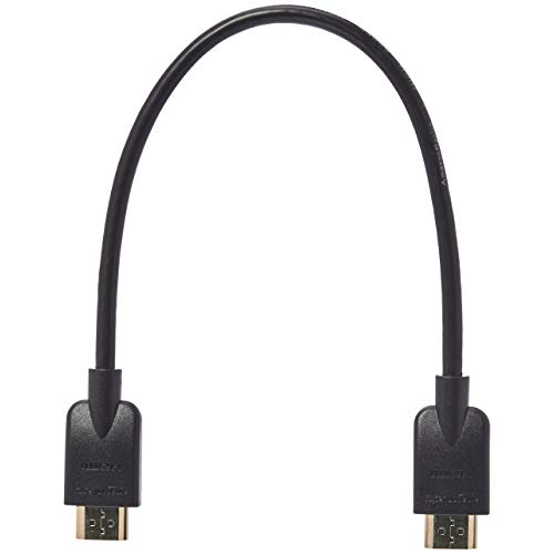 Amazon Basics - Cable HDMI flexible, de 0,3 m