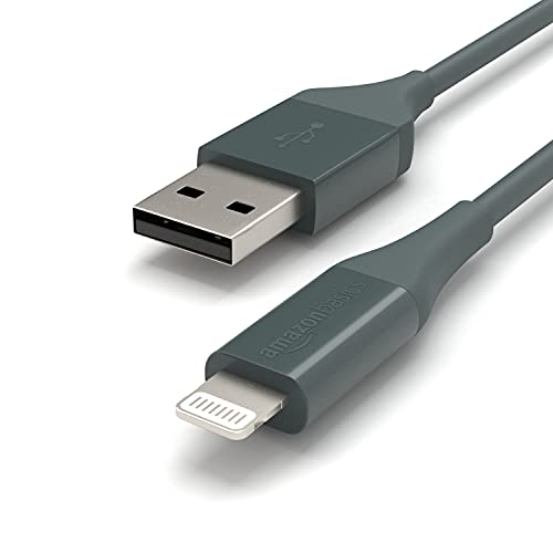 Amazon Basics - Cable Lightning a USB-A, colección de avanzada, cargador para iPhone certificado por MFi, color verde (Midnight Green), 1,82 m