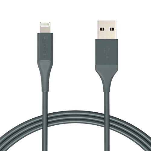 Amazon Basics - Cable Lightning a USB-A, colección de avanzada, cargador para iPhone certificado por MFi, color verde (Midnight Green), 1,82 m