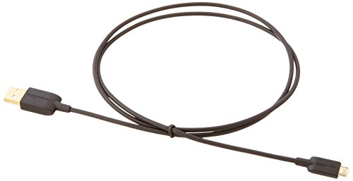 Amazon Basics - Cable USB 2.0 de tipo A macho a micro B (Paquete de 1), 0,9 m, Negro