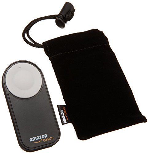 Amazon Basics - Disparador inalámbrico para cámara réflex digital, (5 metros), negro