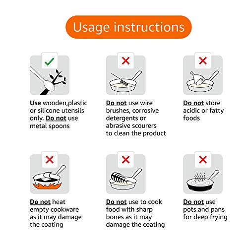 Amazon Basics - Juego de utensilios de cocina antiadherentes, 15 piezas