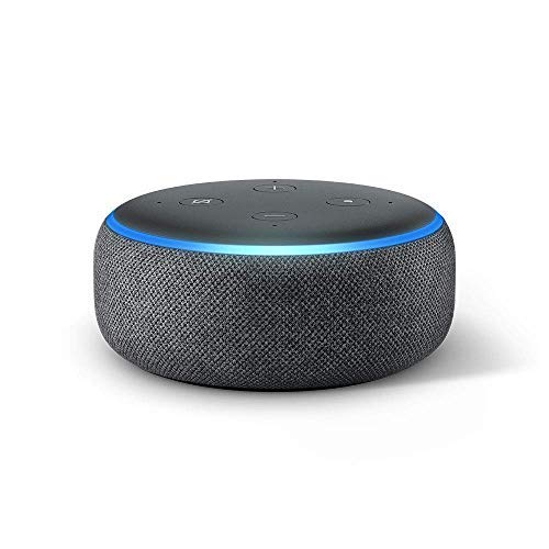 Amazon Echo Dot (3.ª generación) tela de color antracita + Amazon Music Unlimited (6 meses GRATIS con renovación automática)