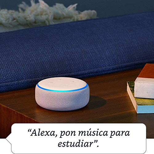Amazon Echo Dot (3.ª generación) tela de color antracita + Amazon Music Unlimited (6 meses GRATIS con renovación automática)