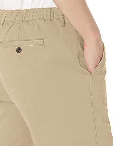 Amazon Essentials - Pantalones deportivos de corte recto para hombre, Caqui, US M (EU M)