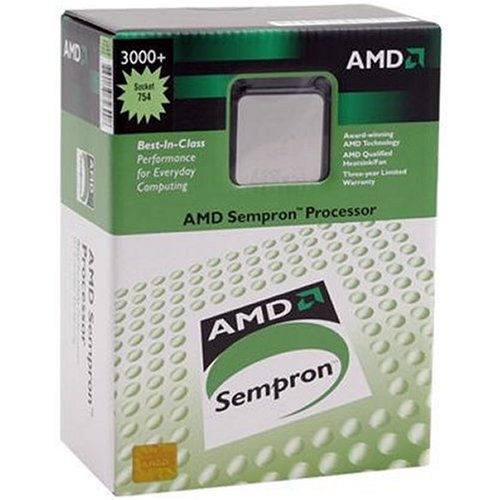 AMD Sempron 3000+ - Procesador (1,8 GHz, 64 bits, Socket 754, caché de 128 KB)