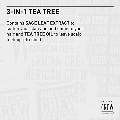 American Crew Limpieza Cabellos y Piel Tea Tree 3en1 450 ml