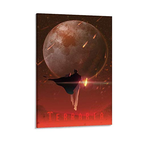 AMINIT Terraria - Póster decorativo de 4 pósteres para pared, diseño de juego de terraria, 30 x 45 cm