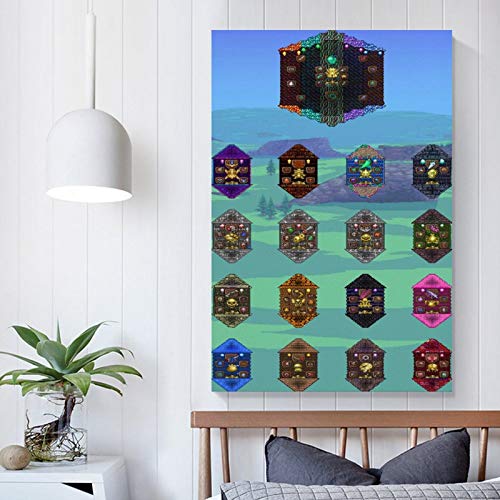 AMINIT Terraria - Póster decorativo de 9 pósteres para pared, diseño de juego de terraria, 30 x 45 cm