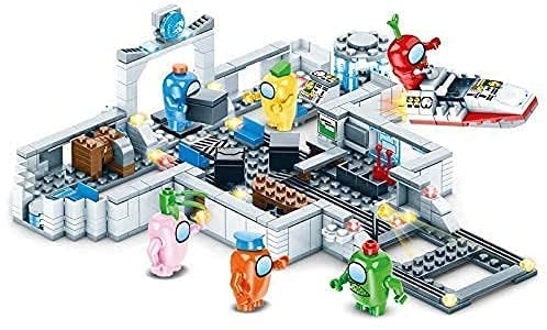 Among Ud Giocattoli Building Blocks, Tra I Building Blocks, Among Ud Gioco Space Alien Figuras Juego De Felpa Modelo Bricks Juguete CláSico Regalo Among Ud Mini Estatua