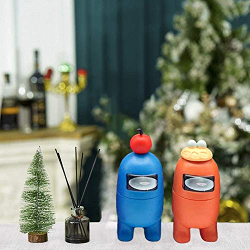 Among Us Figuras en miniatura, Navidad DIY Figuras de jardín Decoraciones navideñas Adornos de mesa Escritorio Figuras de juguete lindas Colección de muñecas, 12 piezas