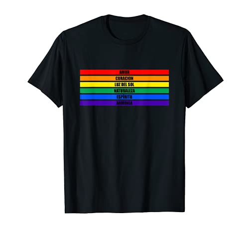 Amor Curacion Lgbt-Q Bandera Del Orgullo Gay Arcoíris Camiseta