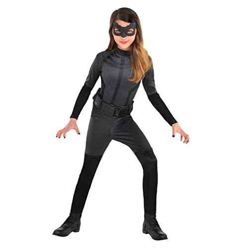 amscan 9906132 - Disfraz de Warner Bros Catwoman para niños (6-8 años), color negro