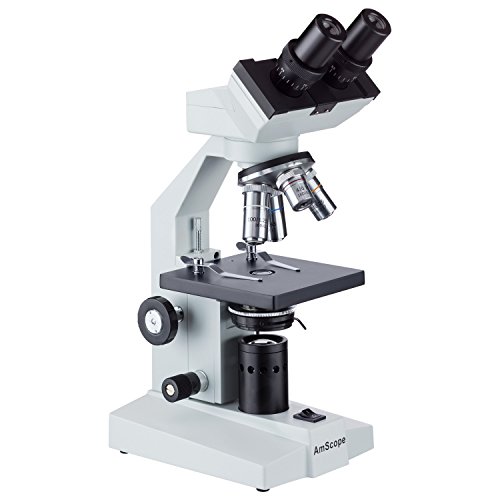 AmScope B100B-MS 40X-2000X Microscopio binocular biol-gico con platina mec-nica