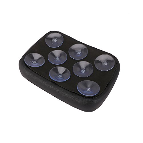 An Xin Rectangular Pasajero Pasajero Pad Asiento 8 Ventosa Para Harley Custom Chopper Cruiser XL883 XL1200 X48 X72 Negro