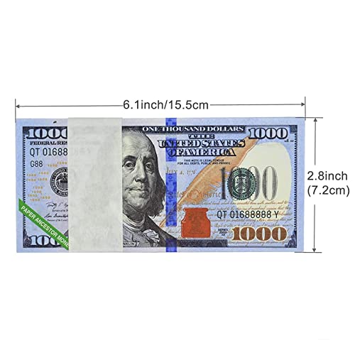Ancestor Money con Tarjeta de Crédito, 400 Piezas Joss Paper Ancestor Money - Billetes de Banco Del Infierno de 1000 Dólares, Fortalece la Conexión con Tus Antepasados, Trae Buena Suerte Y Riqueza