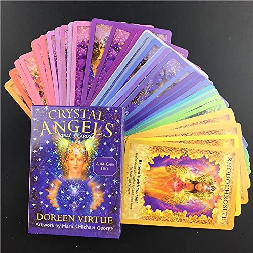 Ángeles de Cristal Oracle Tarjetas,Crystal Angels Oracle Cards,Only Tarot,Tarot Cards