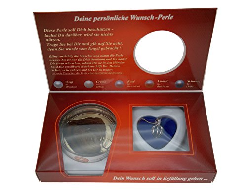 Angelo custode desidera perle con collana abbinata in perline confezione regalo