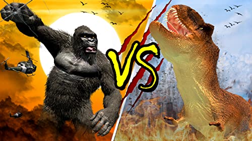 Angry Gorilla VS Monster Godzilla Dinosaur City Smash Rampage Attack And King Kong Games: Giant Animal Fighting Games 3D