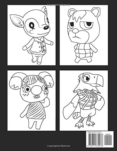 Animal Crossing Coloring Book: +50 Animal Crossing Colouring Book For kids and Adults, Designed To Relax And Calm, +50 Amazing Drawings - All Characters