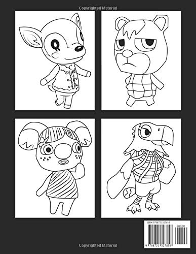 Animal Crossing Coloring Book: +50 Animal Crossing Colouring Book For kids and Adults, Designed To Relax And Calm, +50 Amazing Drawings - All Characters