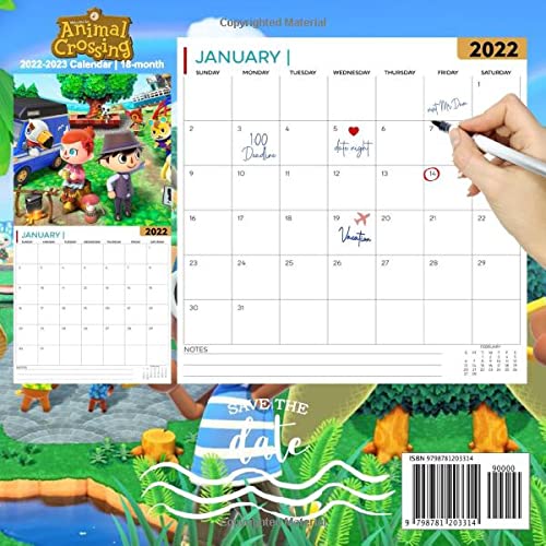 Animal Crossing: OFFICIAL 2022 Calendar - Video Game calendar 2022 - Animal Crossing -18 monthly 2022-2023 Calendar - Planner Gifts for boys girls ... games Kalendar Calendario Calendrier). 3