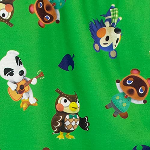 Animal Crossing Pijamas para Niños Verde 8-9 años