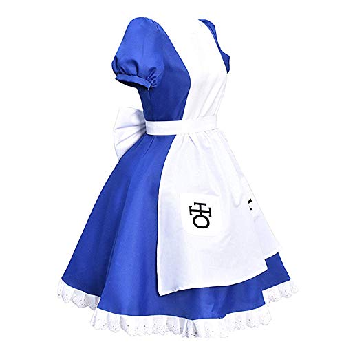 Anime Alice: Madness Returns Cosplay Disfrac,Lolita Maid Dress utilizado para las mujeres Halloween Navidad Carnaval fiesta temática Cosplay conjunto completo