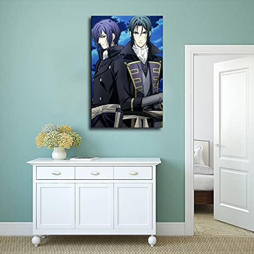 Anime Hakuoki 31 - Póster de lienzo para pared (50 x 75 cm)