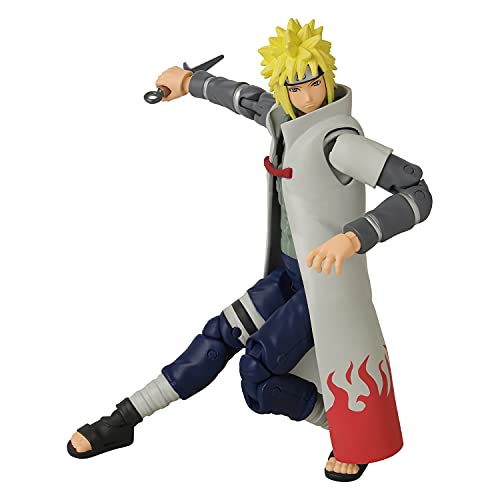 Anime Heroes Figura de acción Oficial de Naruto Shippuden – Namikaze Minato – Figura de acción Poseable con Manos y Accesorios Intercambiables 36905…