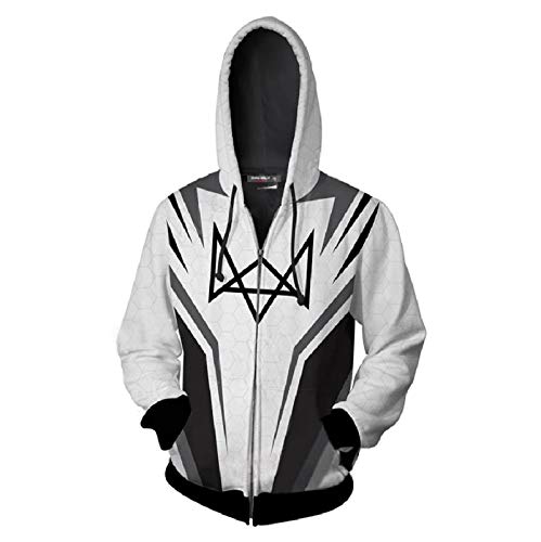 Anime Hoodie Imprimir Jersey- Watch_Dogs 2 New Print Pullover-Imprimir Pullover Suéter de cordón 2020 Nuevo otoño e Invierno Unisex (Color : 1A, Size : S)