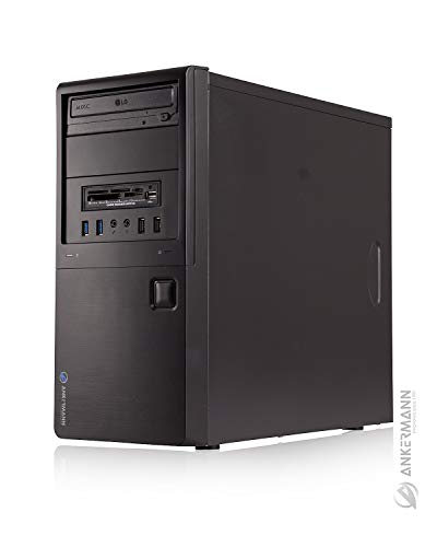 Ankermann Business Office Work PC Intel 4 Core i7 NVIDIA GeForce 605 16GB RAM 480GB SSD 500GB HDD Windows 10 Pro WiFi