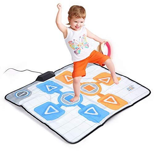 Annadue Alfombrilla de Baile, Alfombrilla de Baile Antideslizante para Dos Personas para Consola Nintendo Wii Juego, Plug and Play. (Suave, Duradero, cómodo, pequeño, Todo Sellado y portátil).