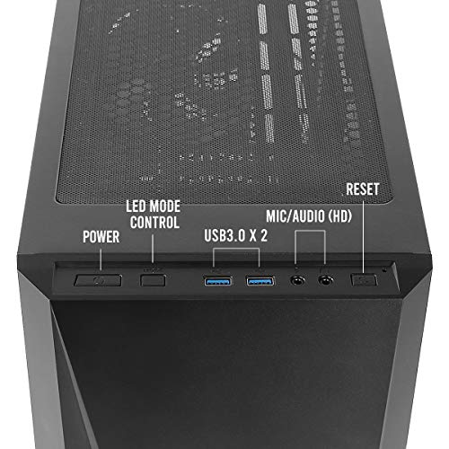 Antec DP301M Micro-Tower Negro - Caja de Ordenador (Micro-Tower, PC, De plástico, SPCC, Negro, Micro ATX,Mini-ITX, Juego)