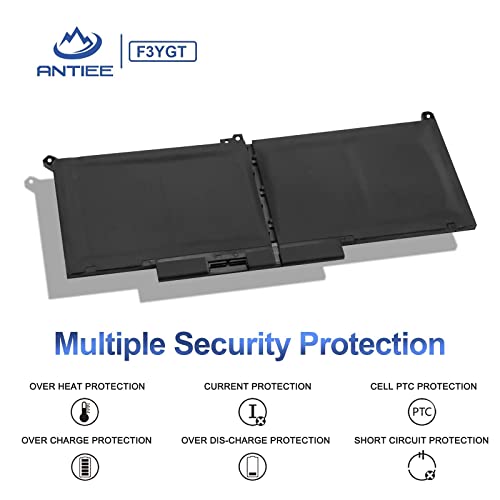 ANTIEE F3YGT Laptop Batería para DELL Latitude 12 7000 7280 7290 Latitude 7380 7390 7480 7490 E7480 E7280 Notebook 0F3YGT DM3WC DM6WC 0DM3WC 2X39G KG7VF V4940 451-BBYE 7.6V 60Wh