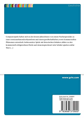 Anwendungsmöglichkeiten des Computerspiels "Europa Universalis IV" im Geschichtsunterricht