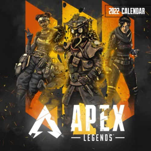 Apex Legendas Calendar 2022: January 2022 - December 2022 OFFICIAL Squared Monthly Calendar, 12 Months | BONUS 4 Months 2021