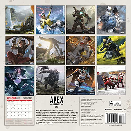 Apex Legends 2022 Wall Calendar