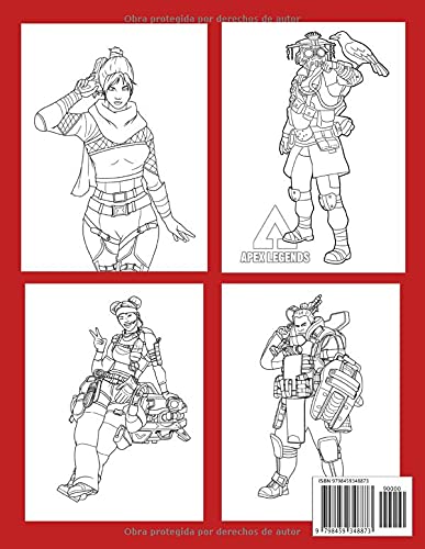 Apex Legends Libro de Colorear: Un divertido libro para colorear para niños con muchas imágenes adorables de Apex Legends. Excelente idea de regalo de cumpleaños