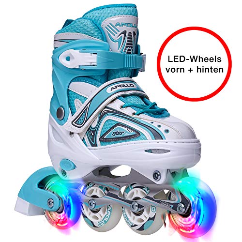 Apollo Super Blades X Pro, tamaño S,M,L, Inline Skates con Ruedas Luminosas LED