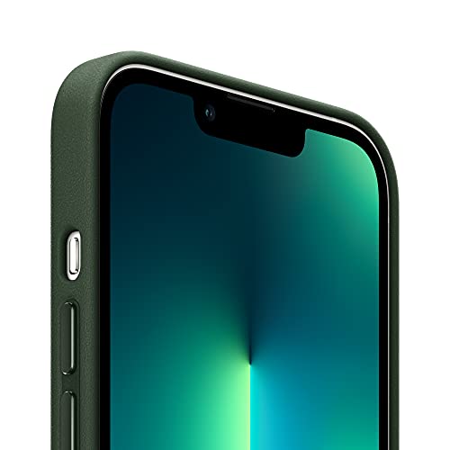 Apple Funda Leather Case con MagSafe (para el iPhone 13 Pro MAX) - Verde secuoya