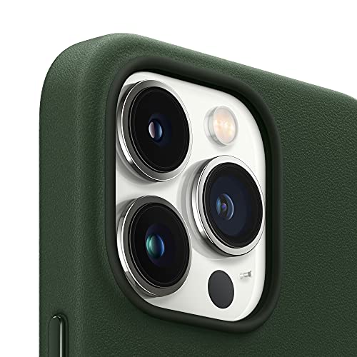 Apple Funda Leather Case con MagSafe (para el iPhone 13 Pro MAX) - Verde secuoya