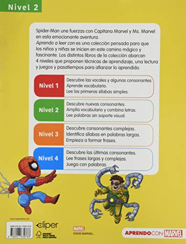 Aprendo a leer con los superhéroes Marvel - Nivel 2 (Aprendo a leer con Marvel)