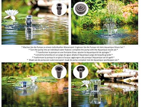 AQUANIQUE Bomba de Fuente FP 450, 10m Cable para Uso en Exteriores, 420 l/h, para Fuentes de jardín y Juegos de Agua