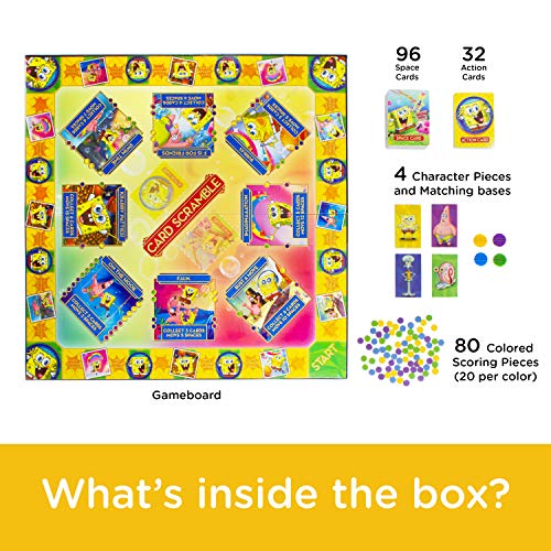 Aquarius SpongeBob Board Game Card Scramble *English Version* games accessories