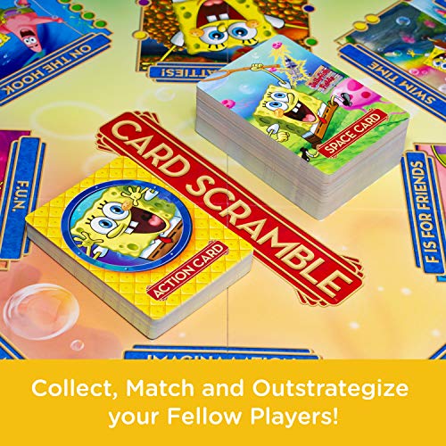 Aquarius SpongeBob Board Game Card Scramble *English Version* games accessories