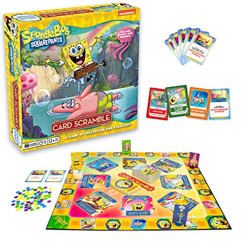 Aquarius SpongeBob Board Game Card Scramble *English Version* games accessories