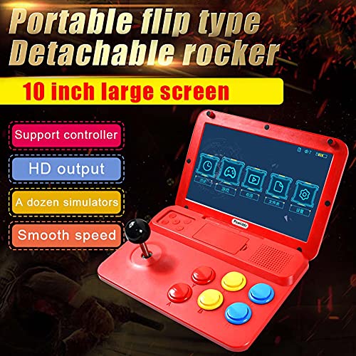 Arcade Game Console 10 Pulgadas Mini Consola de Juegos Portátil 3000 Juegos Incorporados Compatibilidad con PS, GB, FC, FBA, CPS, SFC, GG, NEOGEO, MD, GBC, GBA emulador