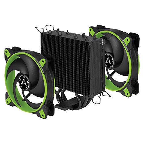 ARCTIC Freezer 34 eSports DUO - Ventola de CPU, Enfriador de CPU Push-Pull, Motor Silencioso, Desde 200 hasta 2100 Rpm, 2 Ventiladores PWM 120mm – Verde